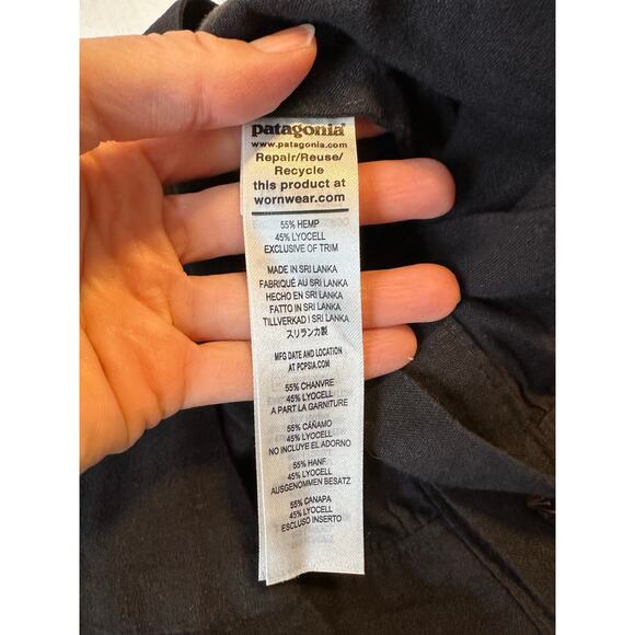 NEW Patagonia Garden Island Dress Sz Small Black - Picture 6 of 12